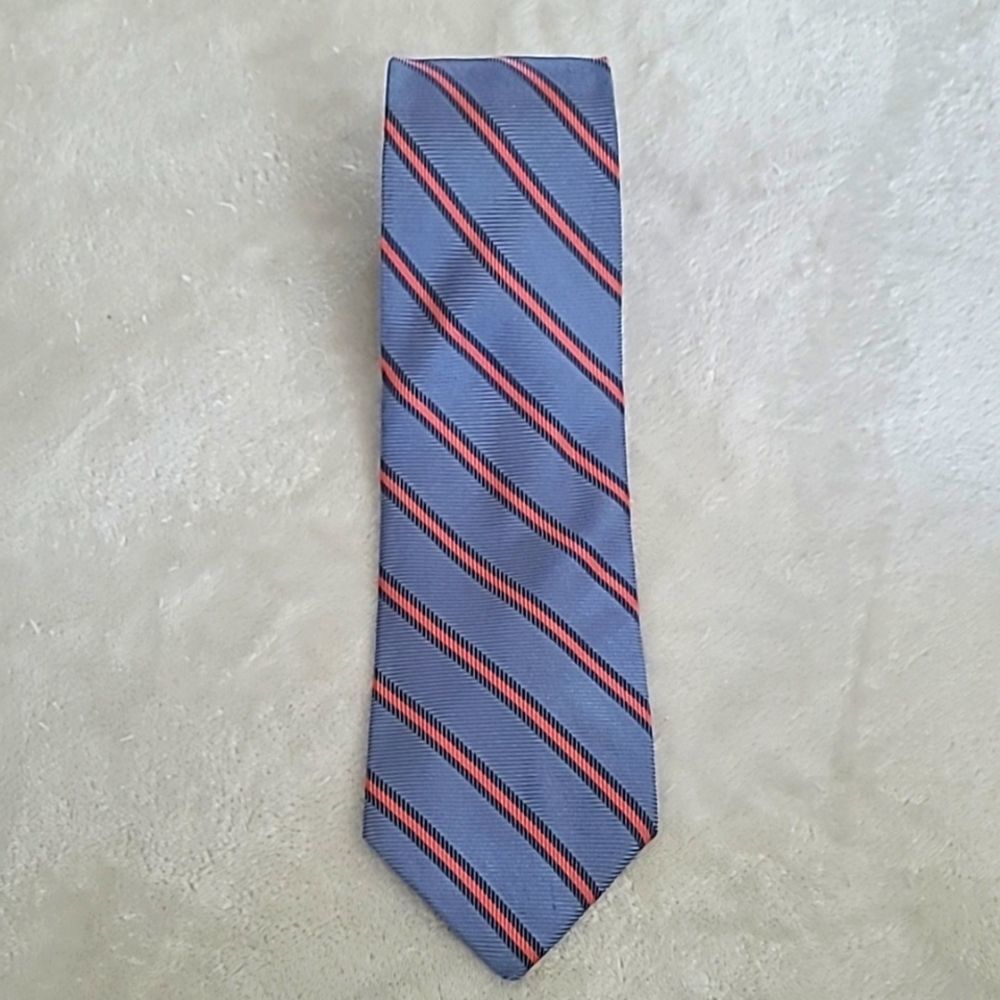 Vintage Brooks Brothers Makers All Silk Men's Repp Regimental Stripe Necktie